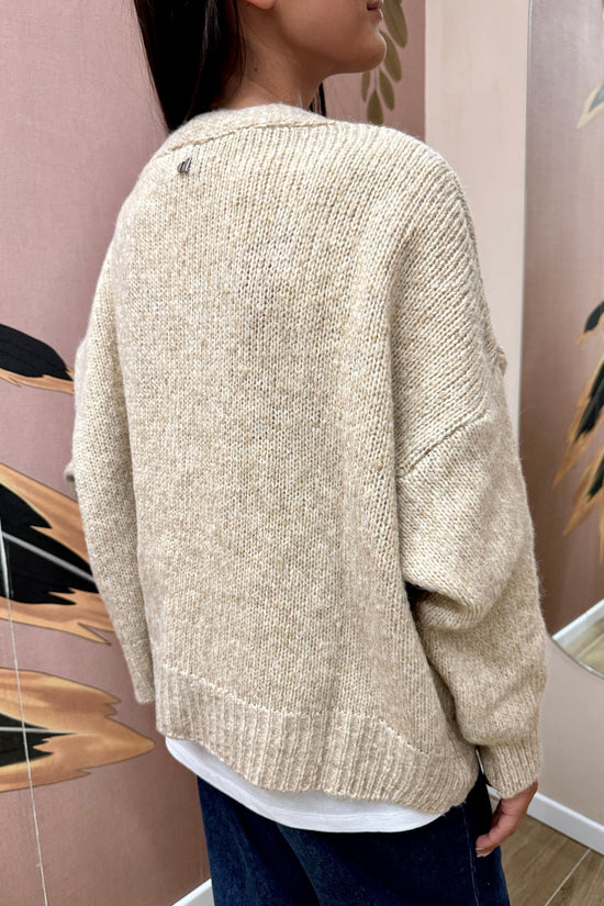 Cardigan corto - BEIGE