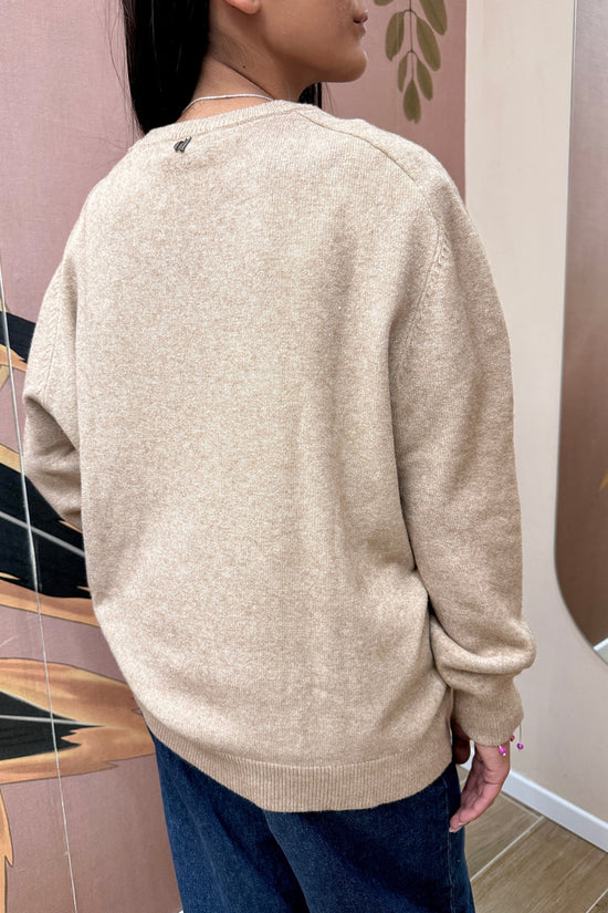 Pull girocollo - BEIGE