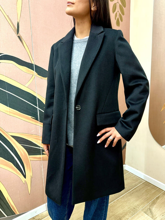 Cappotto dritto - NERO
