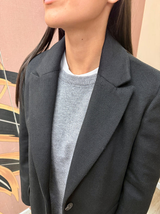 Cappotto dritto - NERO