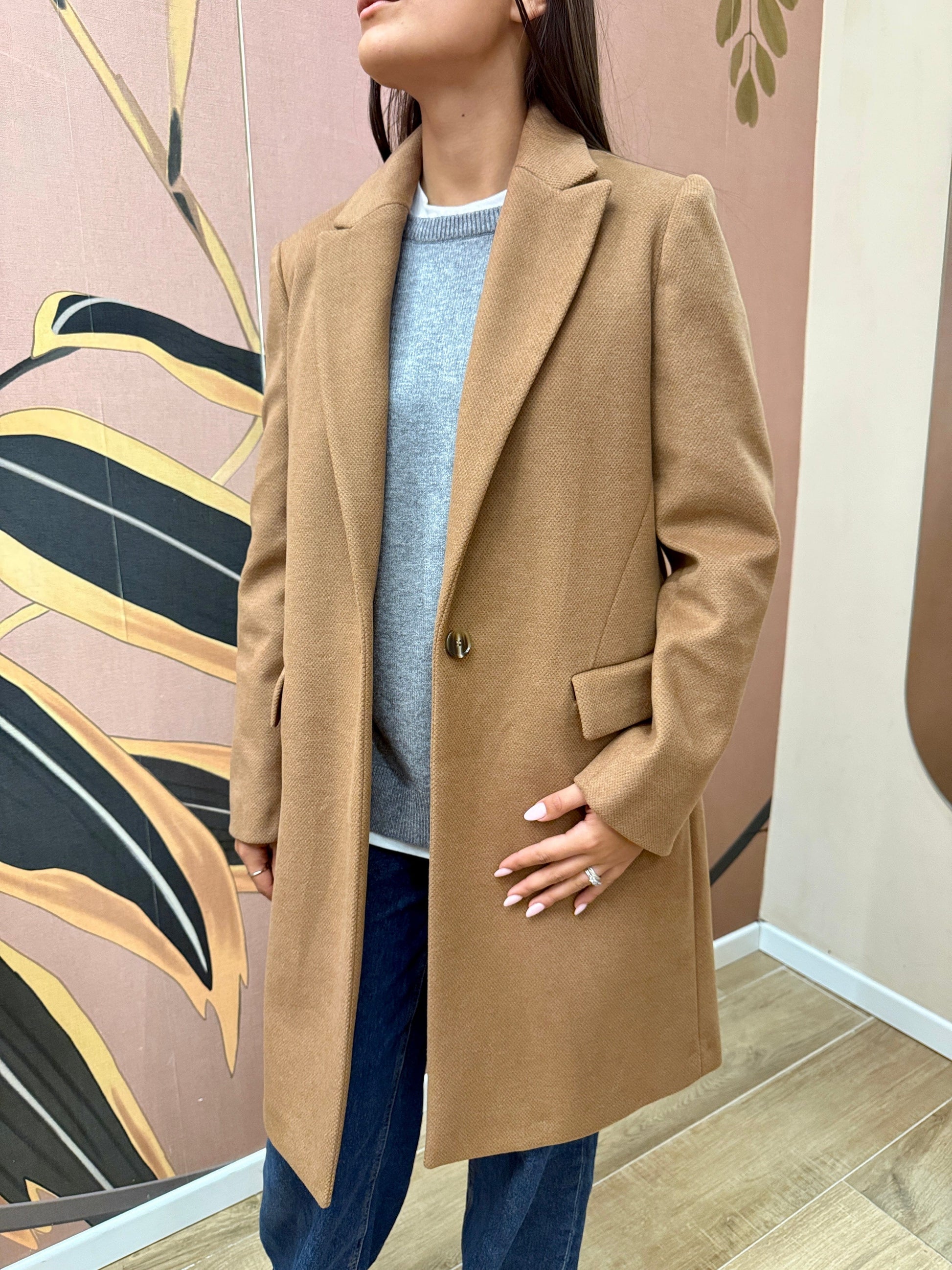 Cappotto dritto - CAMMELLO