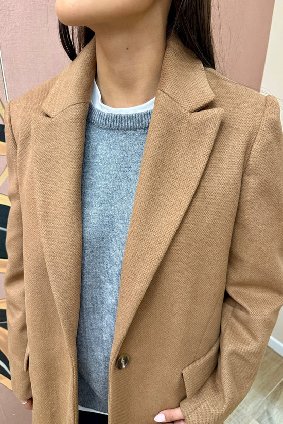 Cappotto dritto - CAMMELLO