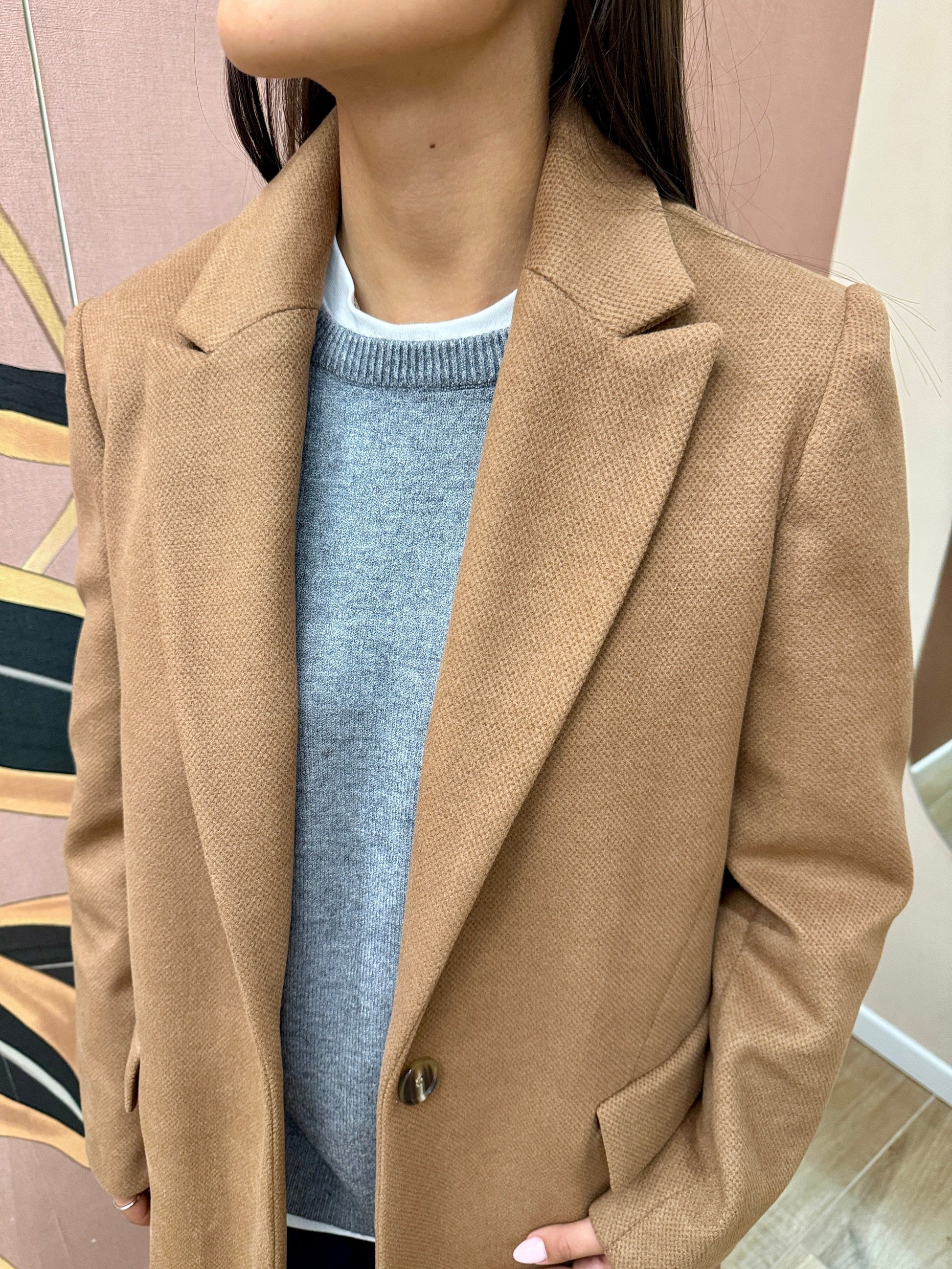 Cappotto dritto - CAMMELLO