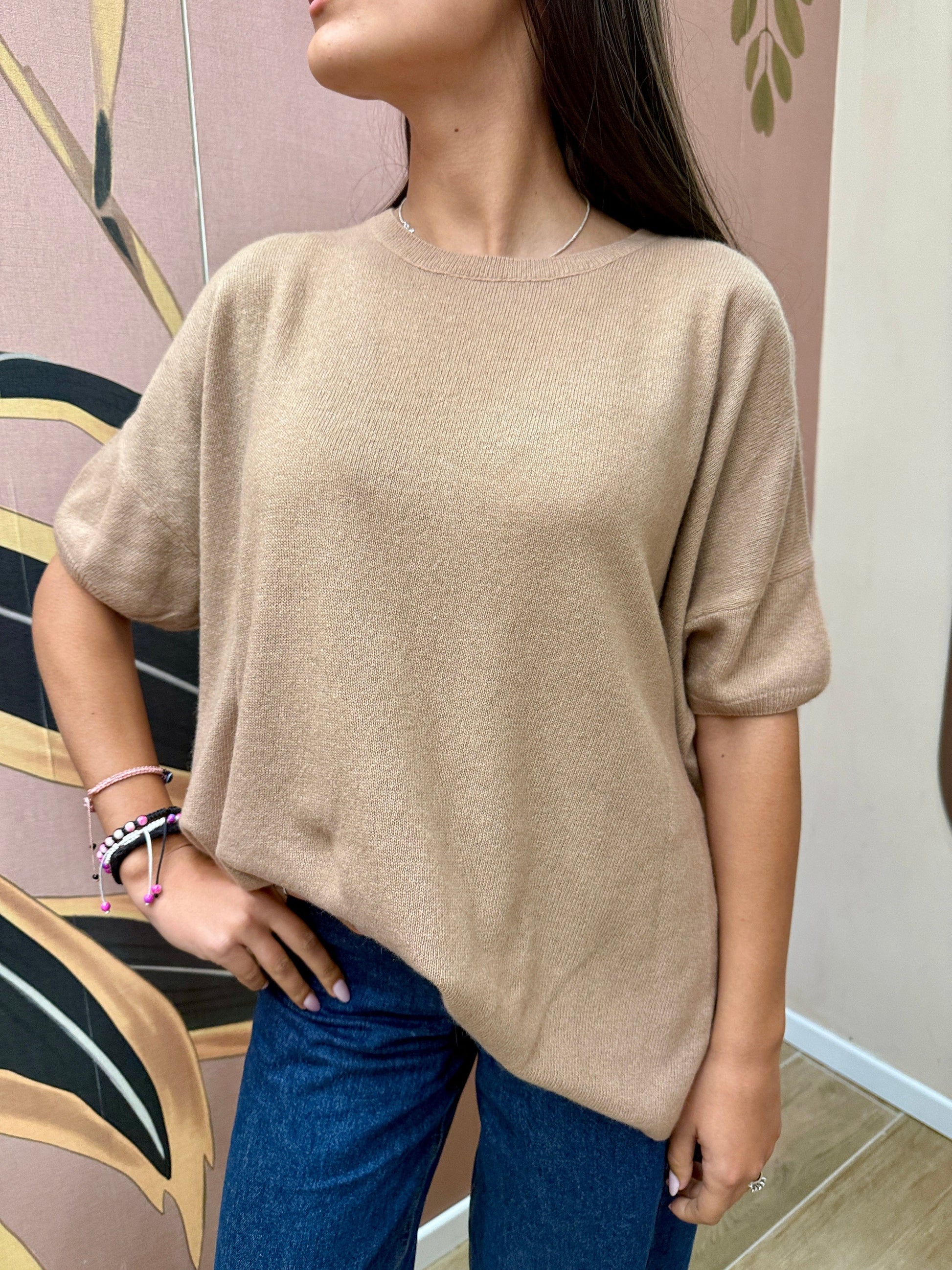 Pull misto cachemire - CAMEL