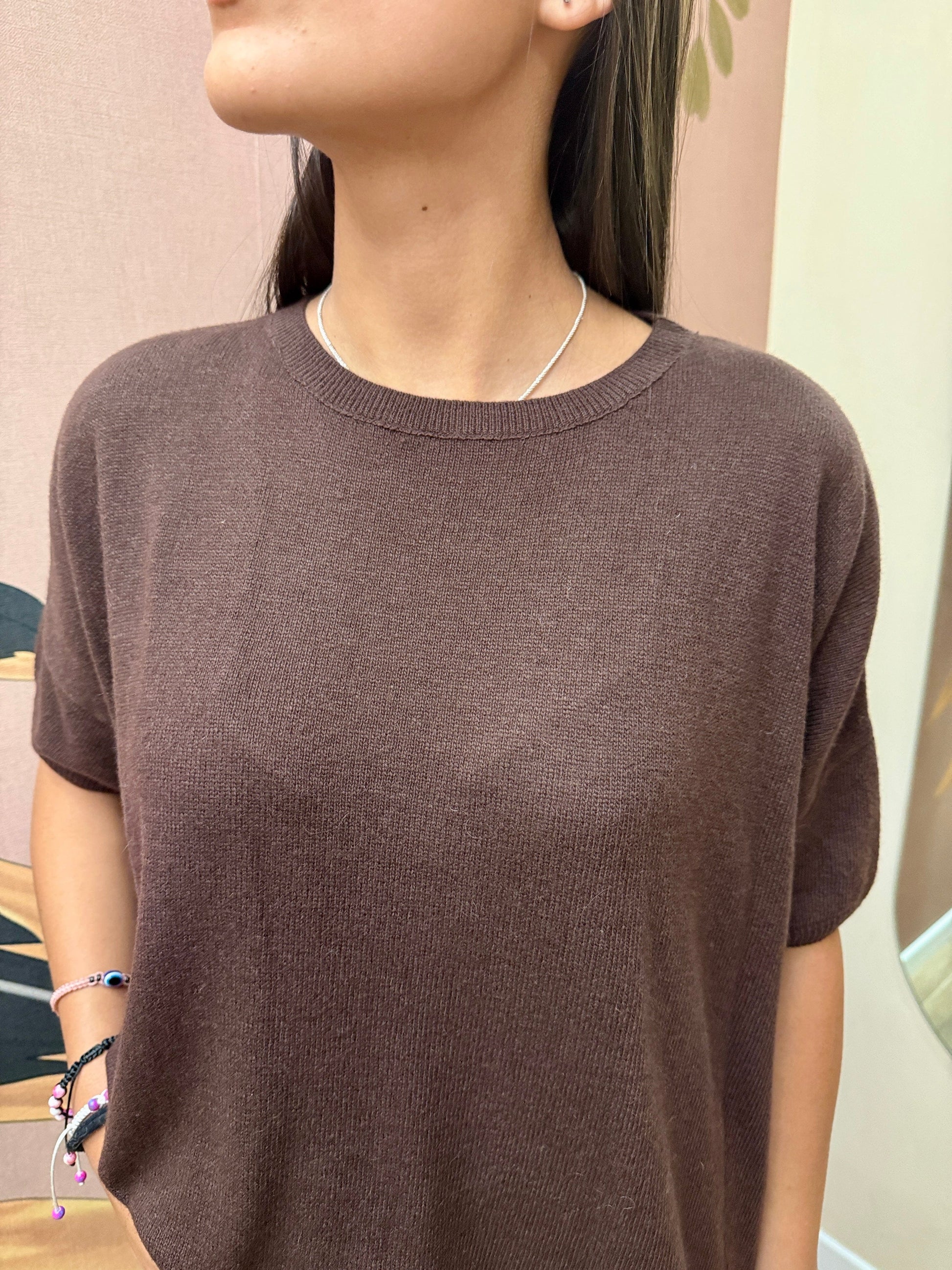 Pull misto cachemire - NERO