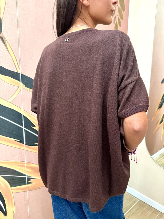 Pull misto cachemire - NERO