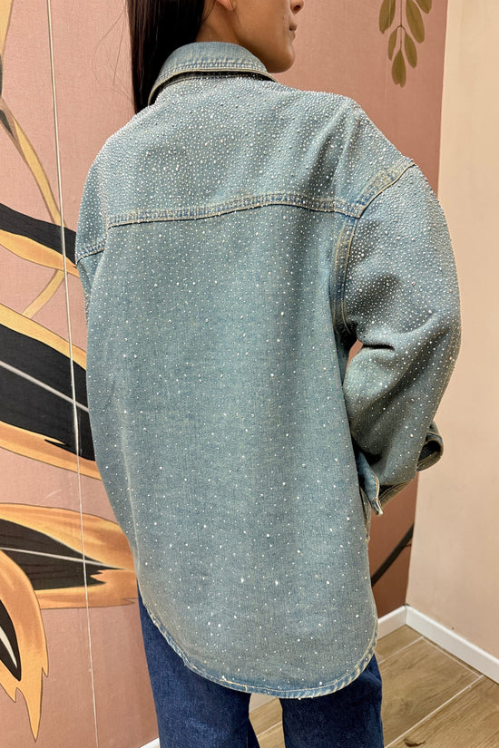 Camicia jeans con strass - SW