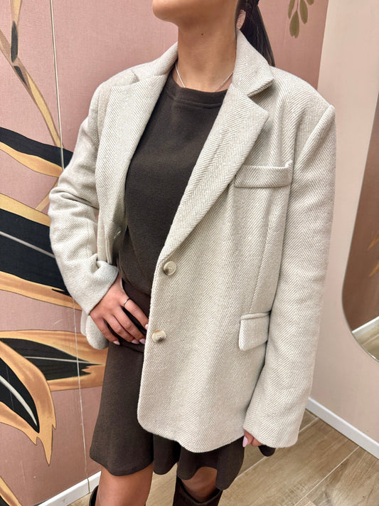 Giacca c/spallina - PANNA