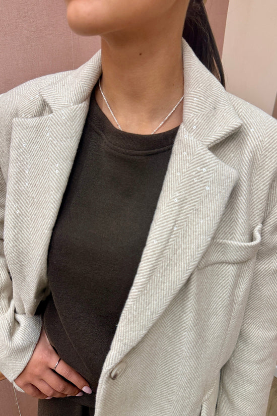 Giacca c/spallina - PANNA