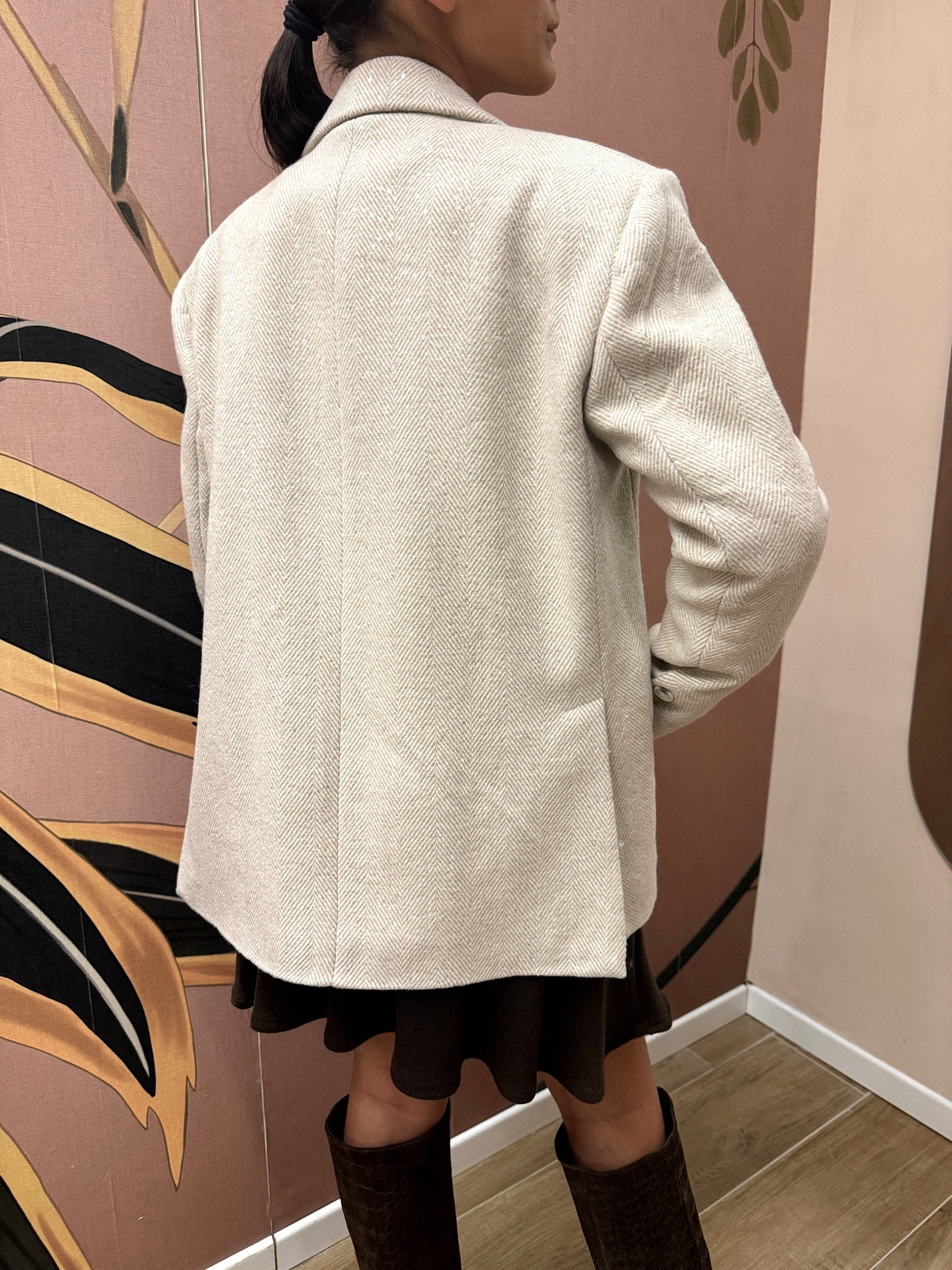 Giacca c/spallina - PANNA