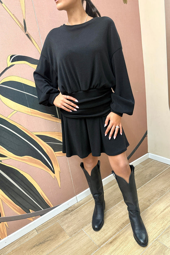 Abito in maglia - NERO