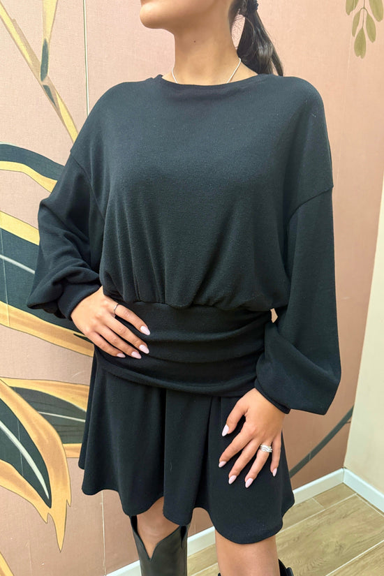 Abito in maglia - NERO