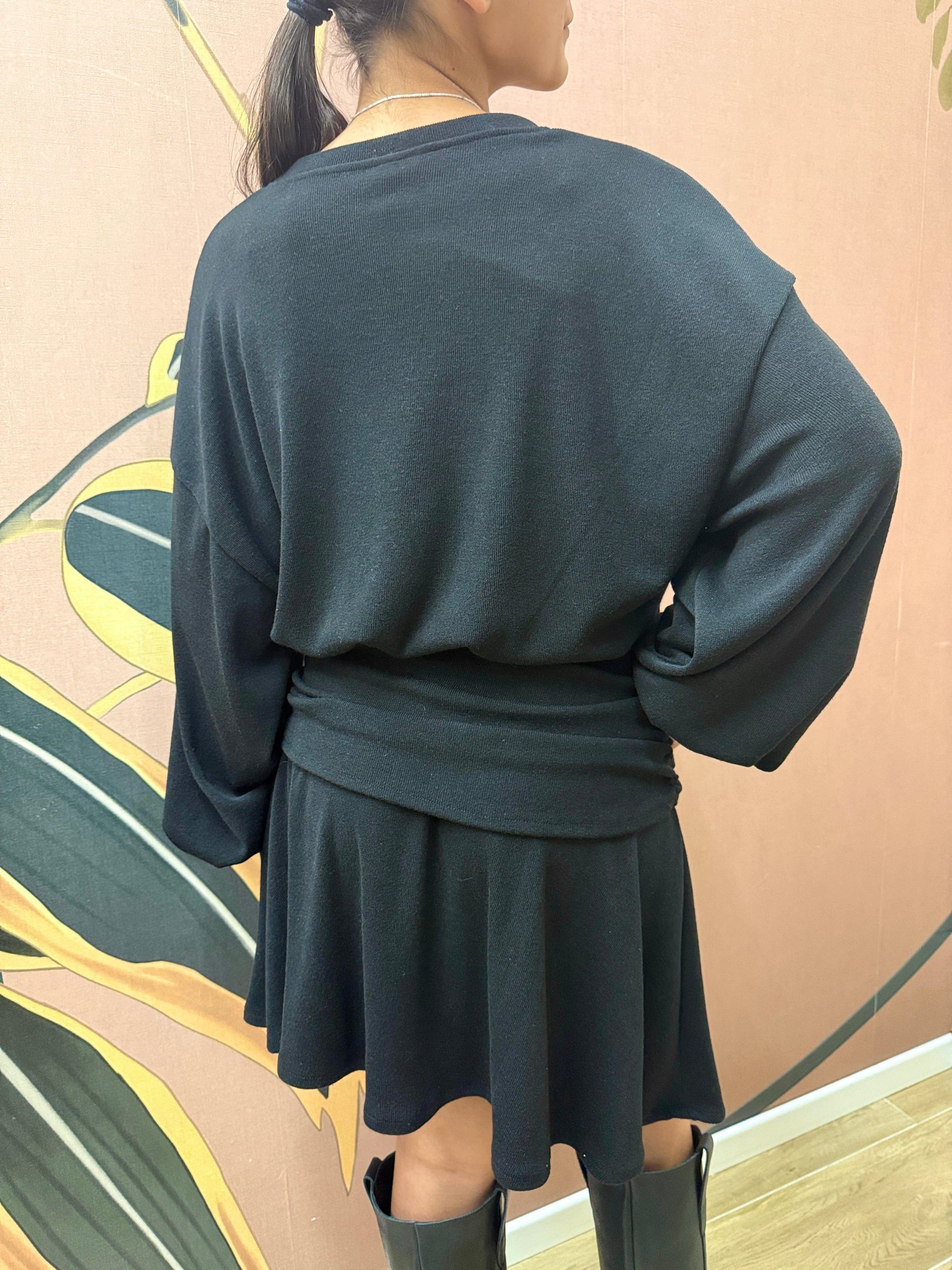 Abito in maglia - NERO