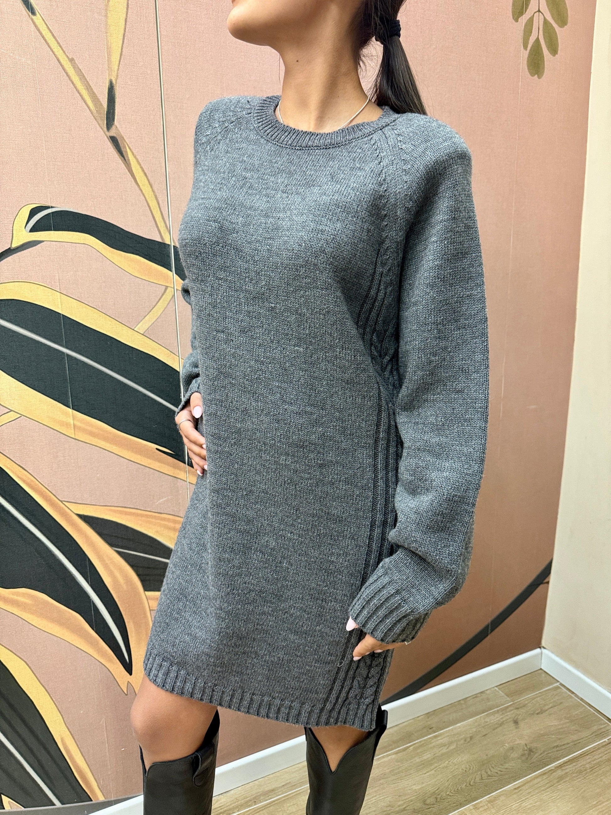 Abito con spallina - GRIGIO