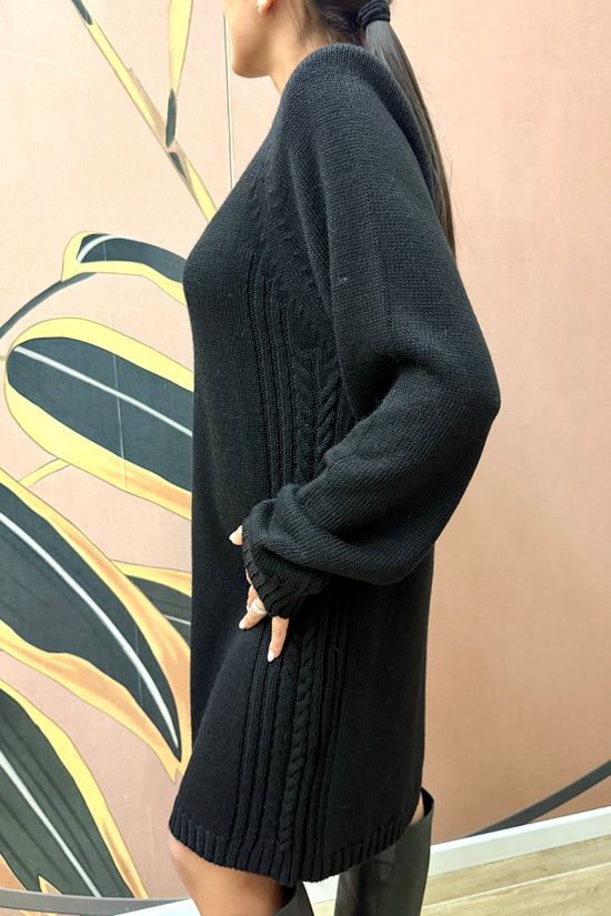 Abito con spallina - NERO