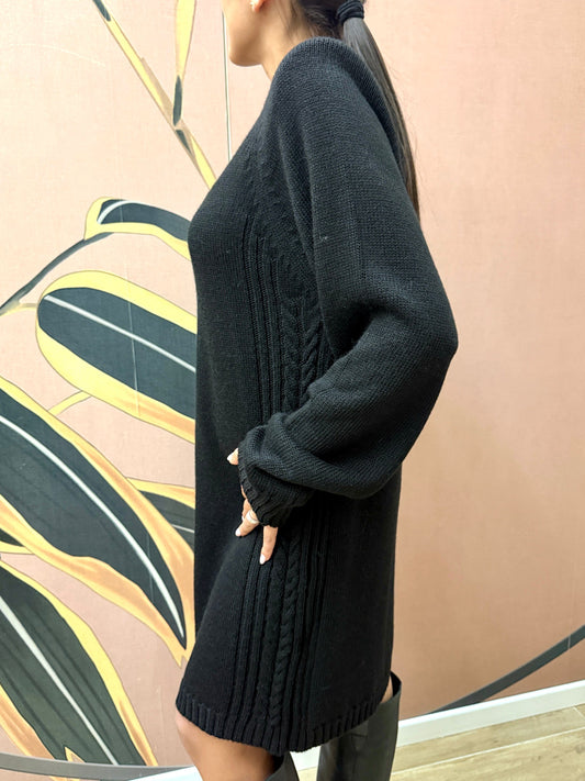 Abito con spallina - NERO