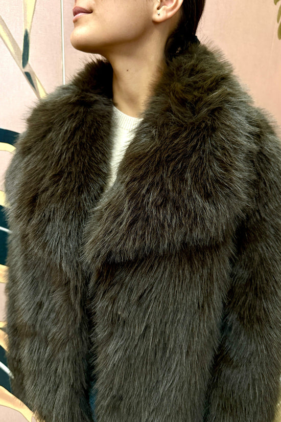 giacca pelliccia - MORO