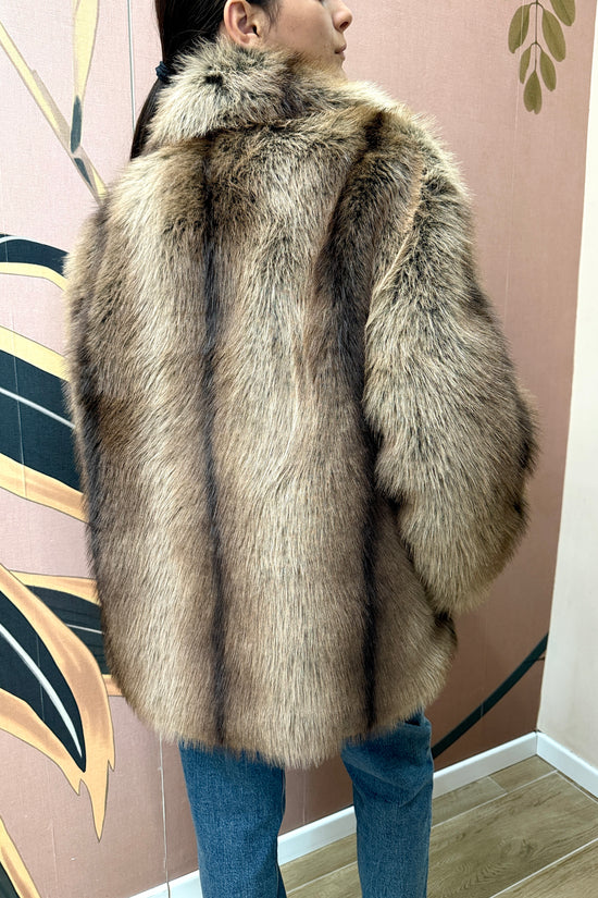 Giacca in ecopelliccia - MORO