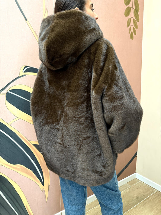 bomber pelliccia - MORO