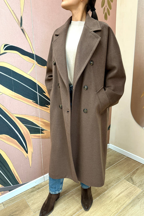 Cappotto doppio/petto - MORO