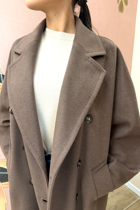 Cappotto doppio/petto - MORO