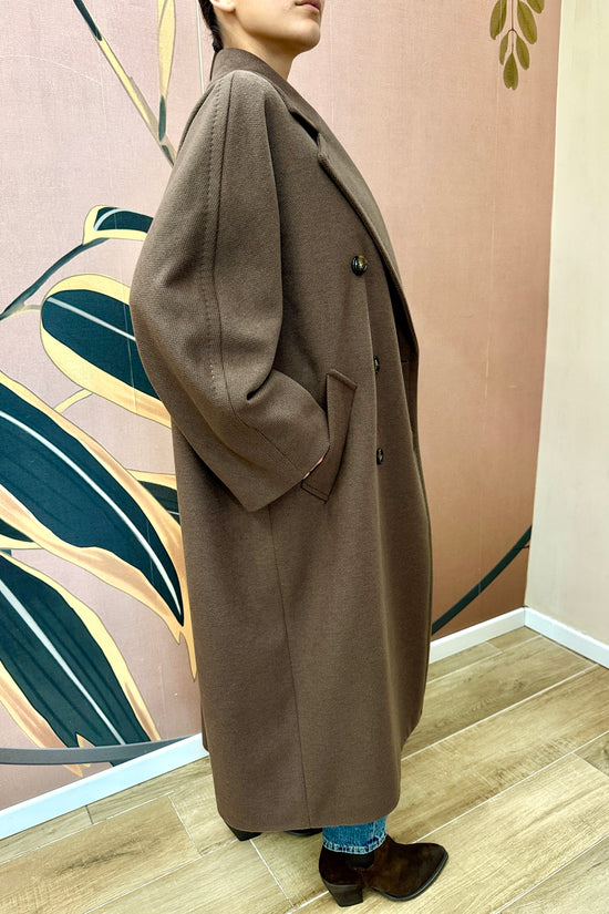 Cappotto doppio/petto - MORO