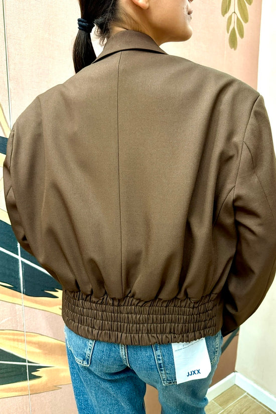 Giacca bomber con spilla - MORO