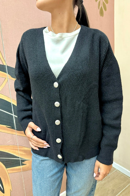 cardigan costina - NERO