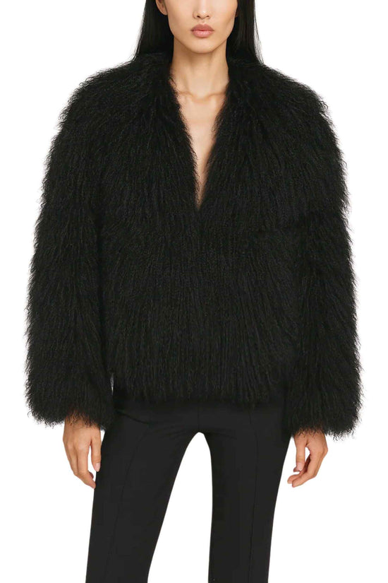 Pelliccia in Vera Mongolia Nero (Copia)