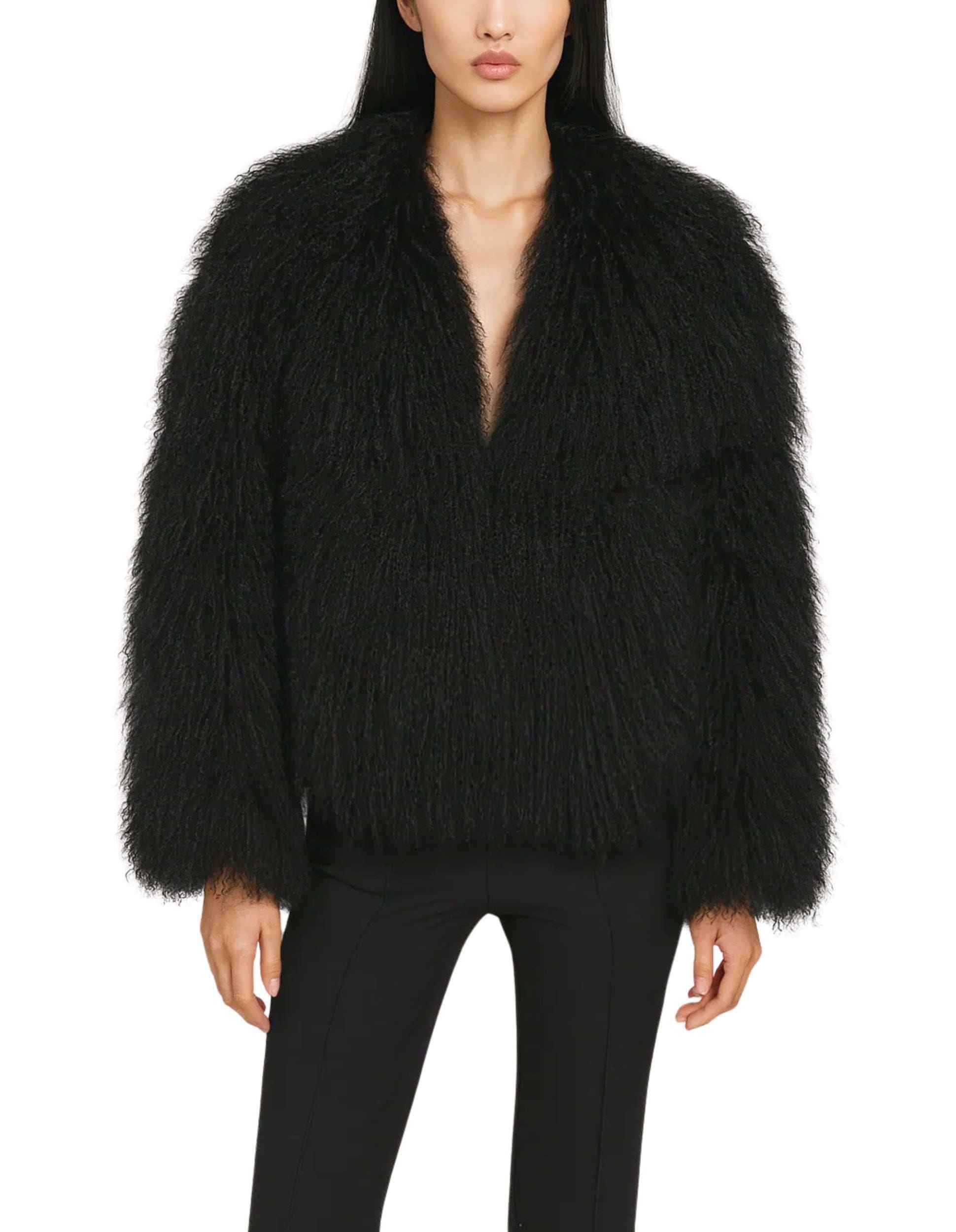 Pelliccia in Vera Mongolia Nero (Copia)