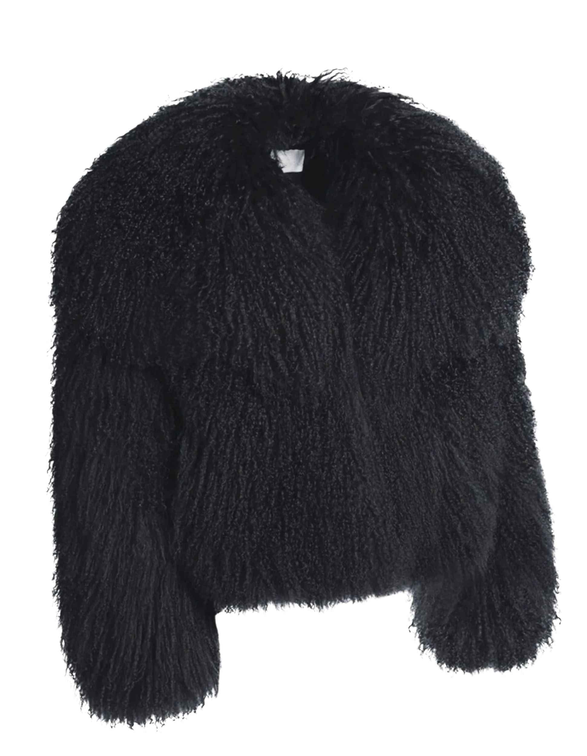 Pelliccia in Vera Mongolia Nero (Copia)